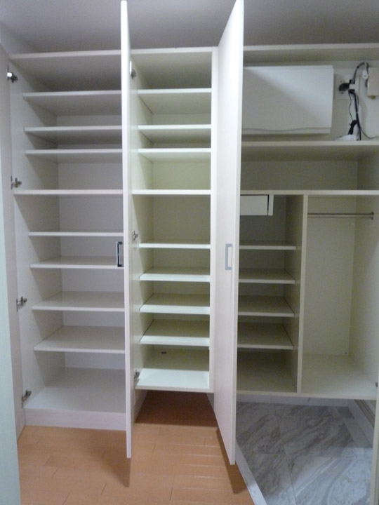 apartment entry closet