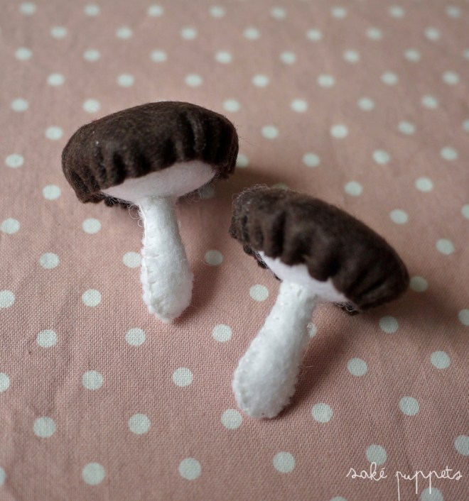a pair of shitake