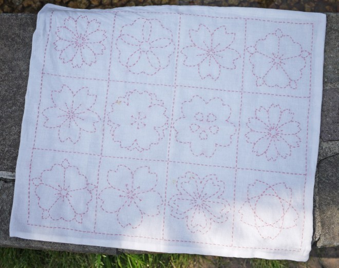 spring sakura sashiko