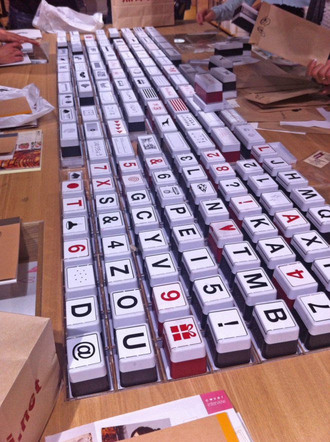 Stamp dreams do come true, @ Muji