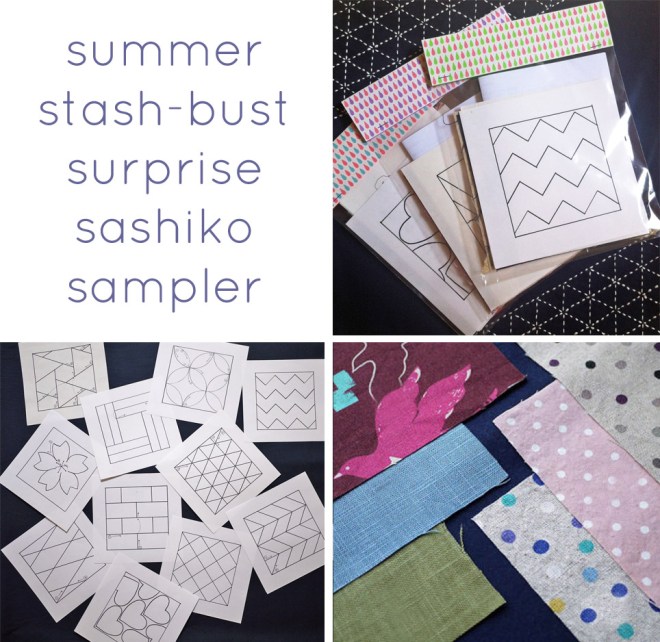 sashiko stash bust!