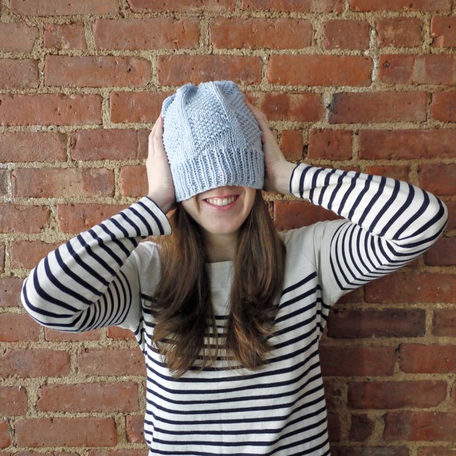 Hiding my cold-chapped face