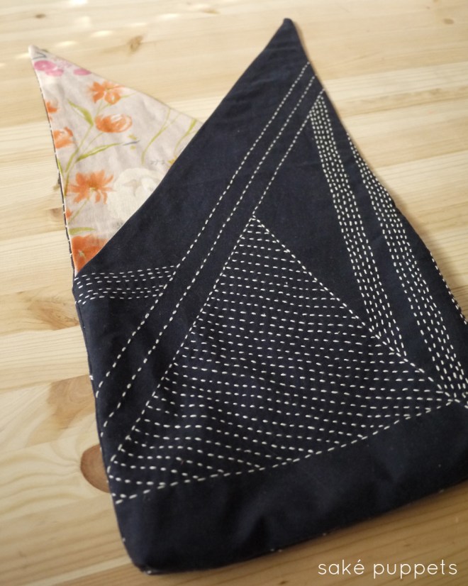 Sashiko for Spring, by Saké Puppets sakepuppets.com